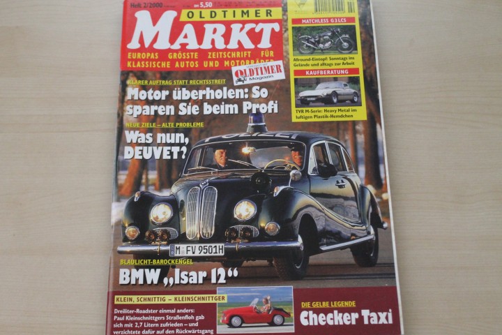 Deckblatt Oldtimer Markt (02/2000)